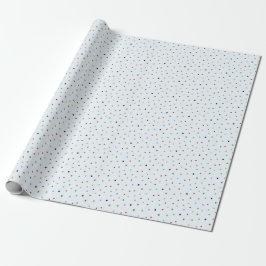Röd, Grönt och Blå Polka dots jul Mönster Presentpapper