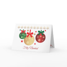 Röd, grönt och guld-bubblor - spanska julen