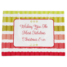 Röd Grönt och Guld Rand som mönstrad Helgdag