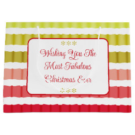 Röd Grönt och Guld Rand som mönstrad Helgdag