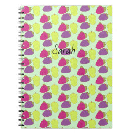 Röd, Grönt och Lila druvor Anteckningsbok