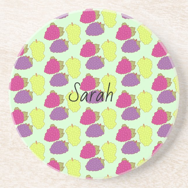 Röd, Grönt och Lila druvor Underlägg (Framsidan)