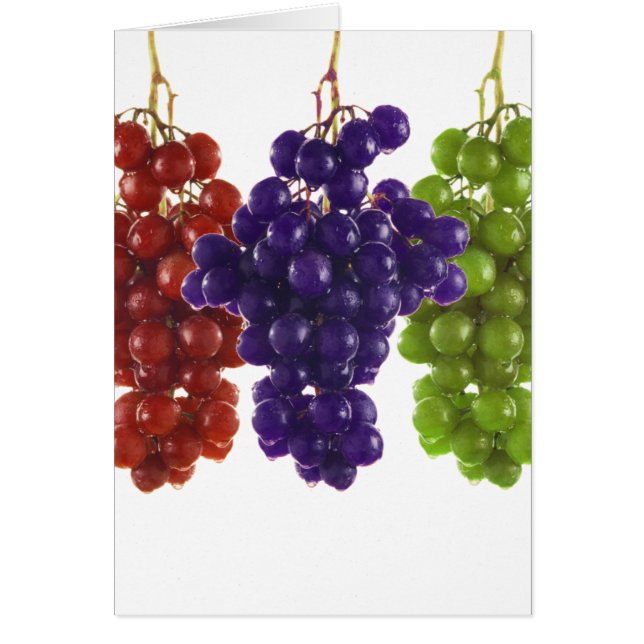 Röd Grönt och Lila Hälsningskort (Framsidan)