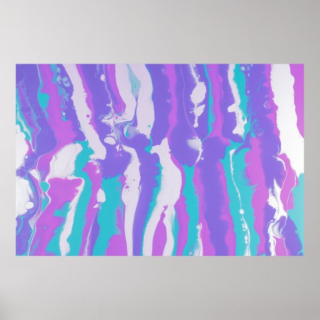 RÖD GRÖNT OCH SVART ABSTRAKT-PAINERING POSTER (Framsidan)