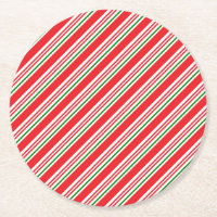 Röd Grönt och Vita Candy cane Mönster Anpassningsb