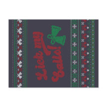 Röd Grönt Slickar min Bollar god jul