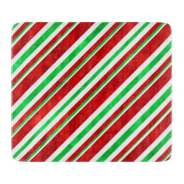 Röd Grönt Vattenfärg Candy cane Rand 2