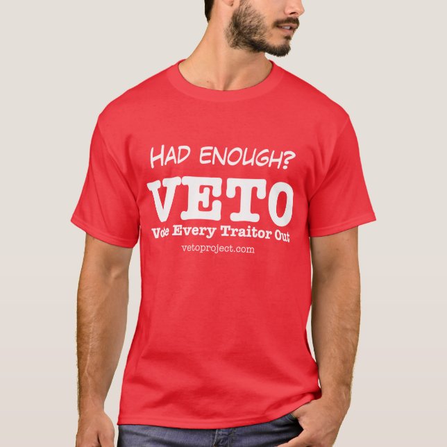 Röd grundläggande T-tröja för VETO - Tee Shirt (Framsida)