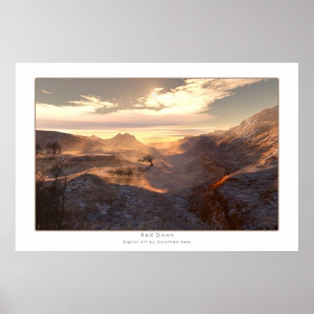 Röd gryning poster (Framsidan)