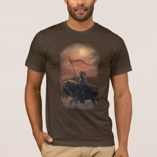 Röd gryningskjorta tee shirt