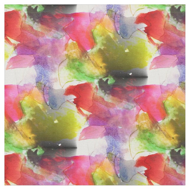 Röd, gul akvarell designstruktur tyg (Närbild)