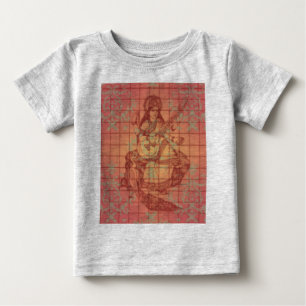 röd gul hinduisk gudinnaSaraswati vishet Indien T-shirt