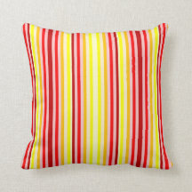 Röd & gul lodrät görad randig brytningdekorativ