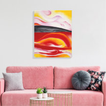 Röd, gul och svart rand | Georgia O'Keeffe |