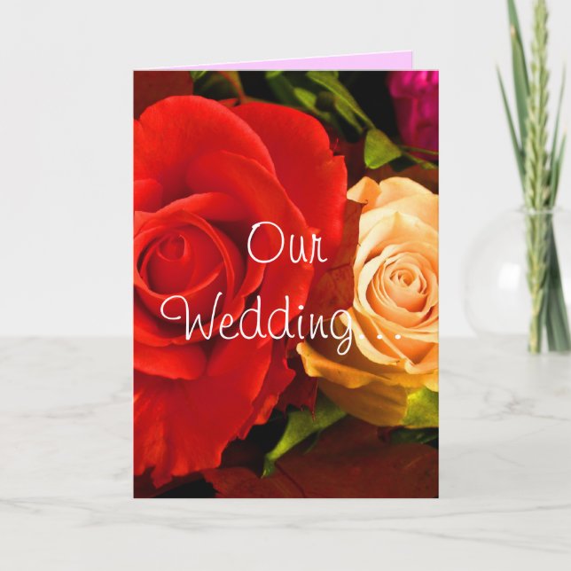 Röd Gul Ros Inbjudan (Framsida)