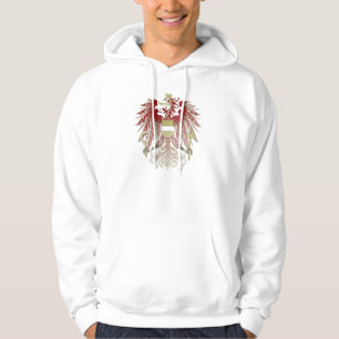 Röd & guld- drake sweatshirt med luva