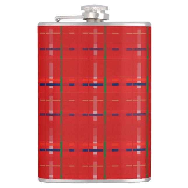 röd, guld, grönt, silver och blå fickplunta (Framsidan)