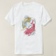 Röd guld- Yin Yang för kall orientalisk Koi fisk Tee Shirt (Design framsida)