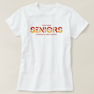 Röd & Gult 2-Färg-sensorer Skickat Brev T Shirt