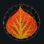 Röd & Gult Aspen Löv #10 Piltavla<br><div class="desc">Min målning av aspen löv i de ljusa gulterna och  av fall!</div>