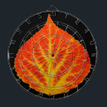 Röd & Gult Aspen Löv #10 Piltavla<br><div class="desc">Min målning av aspen löv i de ljusa gulterna och  av fall!</div>
