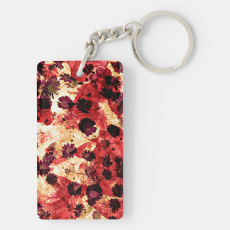 Röd gult daisy blomma mönster abstrakt design