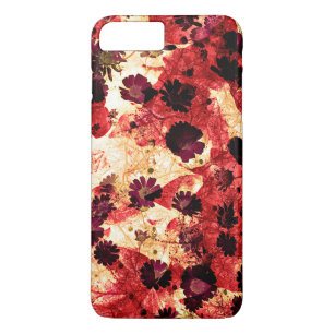 Röd gult daisy blomma mönster abstrakt design