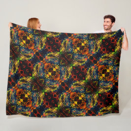 Röd Gult Grönt på Mörk, Blötad papper? Fleecefilt