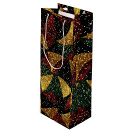 Röd Gult Grönt Vågar i Festive Glitter