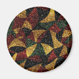 Röd Gult Grönt Vågar i Festive Glitter Magnet