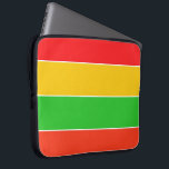 Röd, Gult och Lime Green Rand Laptop Fodral<br><div class="desc">Ljus och glad,  mönstrad neopren laptop sleeve med röd,  gult och kalkgrön färg. Kan lägga till text eller initialer för att anpassa. https://www.zazzle.com/store/celestesheffey</div>