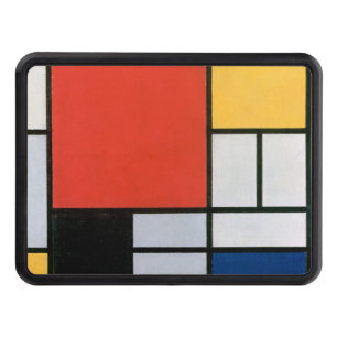 Röd Gult, svart, mondriansk sammansättning Dragkroksskydd