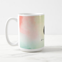 Röd Gult,  Tie Dye Peace Kaffemugg