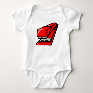 Röd häftapparat t shirt