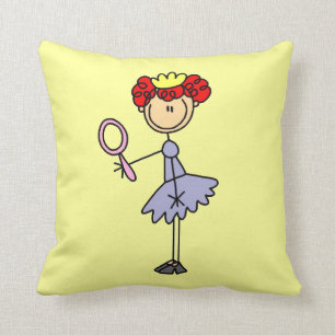 Röd Haired Princess Kudde