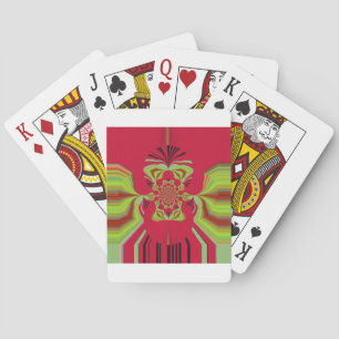 Röd Hakuna Matata-mönster Casinokort