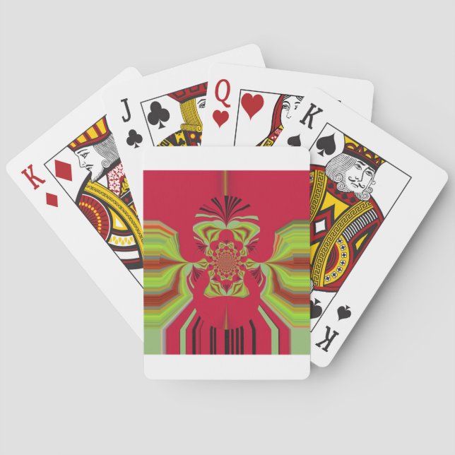 Röd Hakuna Matata-mönster Casinokort (Baksidan)