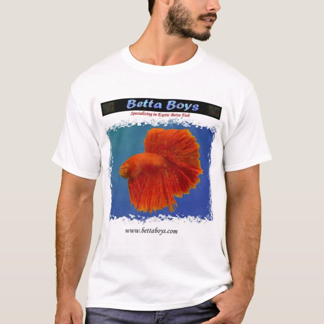 Röd HalfMoonBetta skjorta av Betta pojkar T-shirt (Framsida)