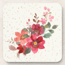 Röd hårdplastuppsättning Underlägg