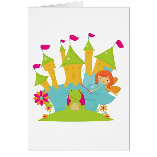 Röd hårfePrincess Hälsningskort (Framsidan)