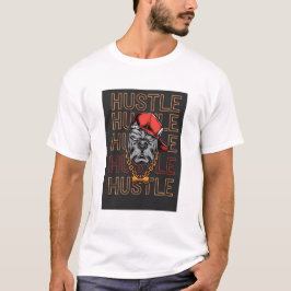 Röd Hatt Galen Hund Hustle T Shirt