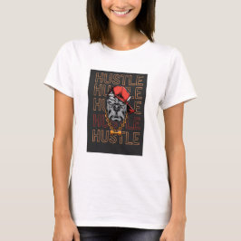 Röd Hatt Galen Hund Hustle T Shirt