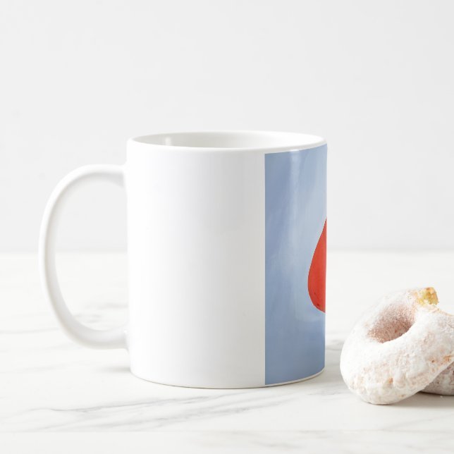 Röd hatt kaffemugg (Med munk)