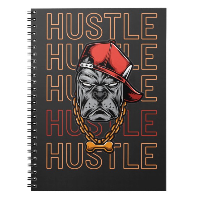 Röd hatt Mad Dog Hustle Anteckningsbok (Framsidan)