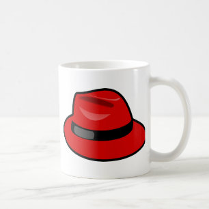 Röd hattFedora Kaffemugg