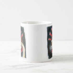 röd hattmugg kaffemugg