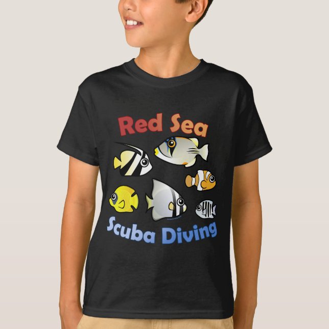 Röd havsdyka t-shirt (Framsida)