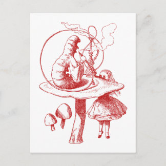 Röd havspart vykort