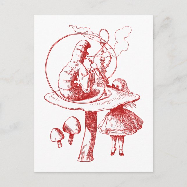 Röd havspart vykort (Framsida)