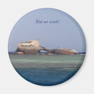 Röd havswreck. magnet